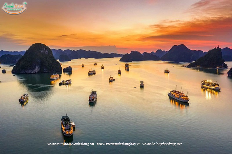 Sunset View Halong Bay-Smiletravel
