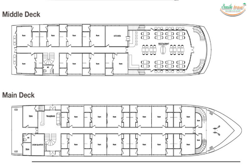 Layout - Athena Royal Cruise Halong Bay