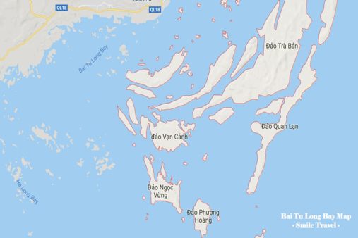 Bai Tu Long Bay Map