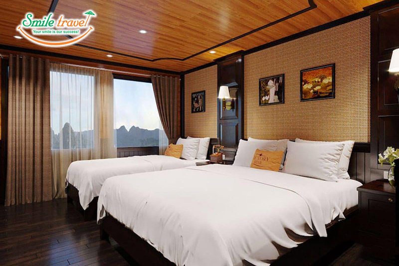 Deluxe triple balcony cabins du thuyen victory star smiletravel