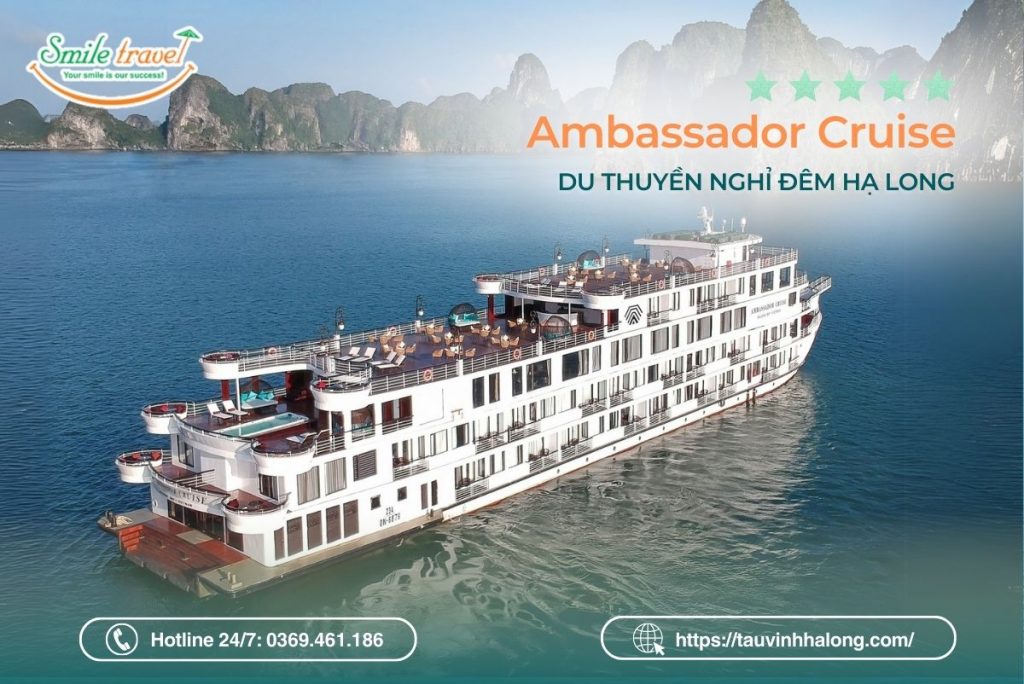 du thuyền ambassador hạ long smiletravel