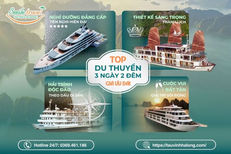 tour du thuyền hạ long 3 ngày 2 đêm