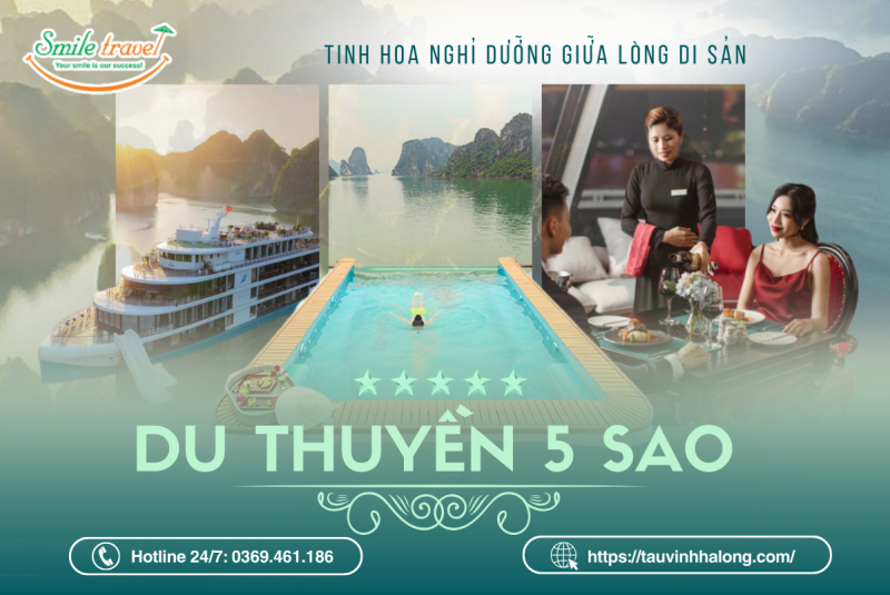 du thuyền hạ long 5 sao cao cấp