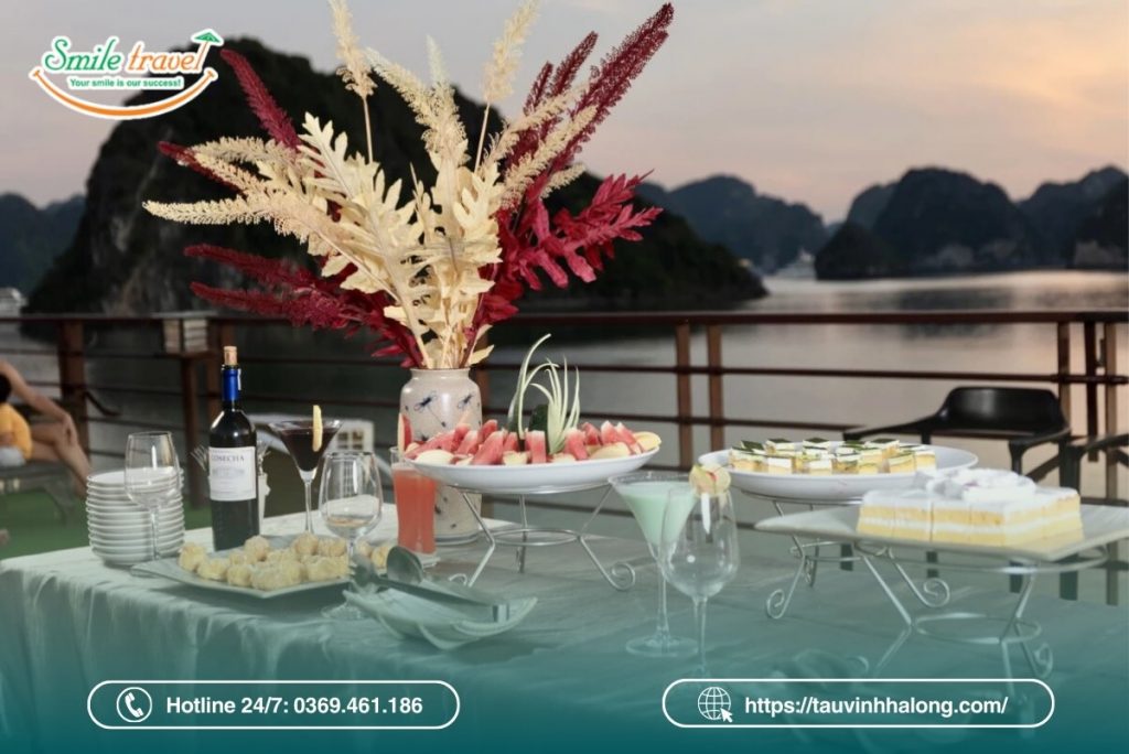 sunset-party-canape-du-thuyen-blue-diamond-cruise