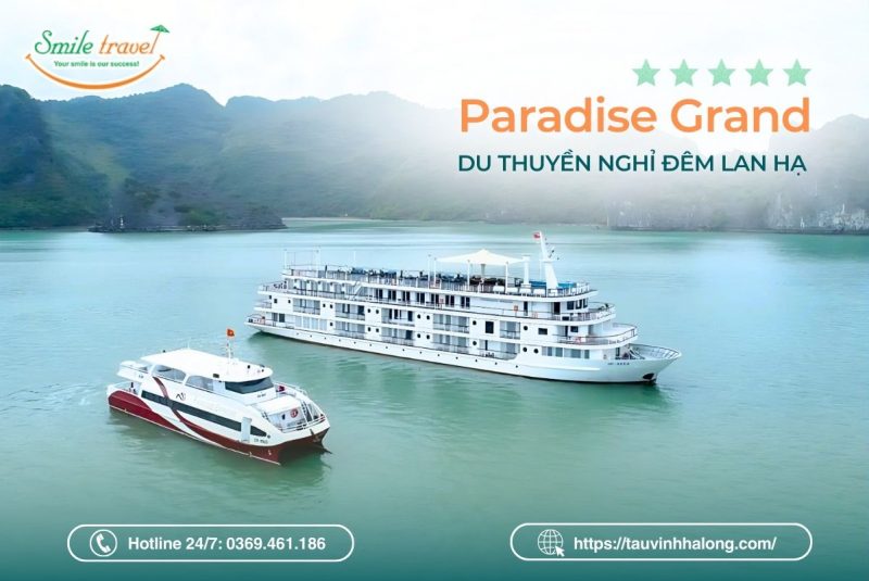 du thuyền paradise grand cruise 5 sao lan hạ