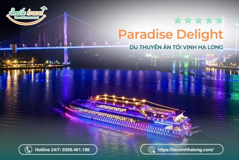 du thuyền paradise delight smiletravel