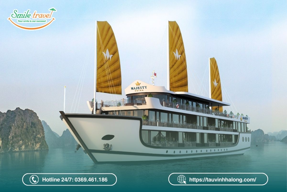 tour du thuyền majesty prime 2 ngày 1 đêm