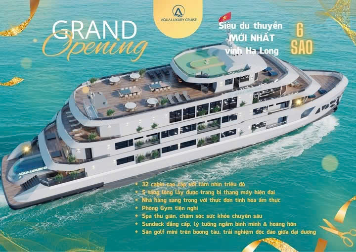 Du thuyền aqua luxury cruise 6 sao