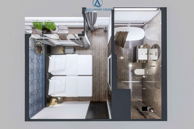 Phòng ngủ du thuyền aqua luxury cruise