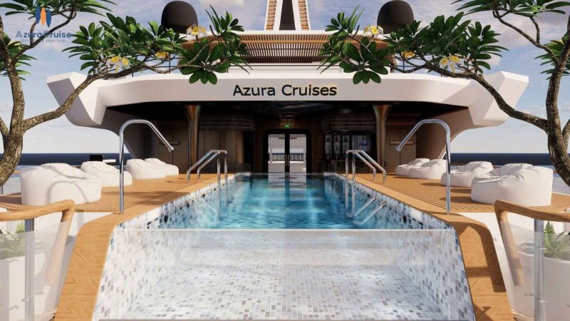 Azura Cruise's super luxury swimming pool