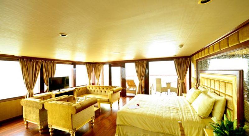view phòng ngủ Du Thuyền Golden cruise 