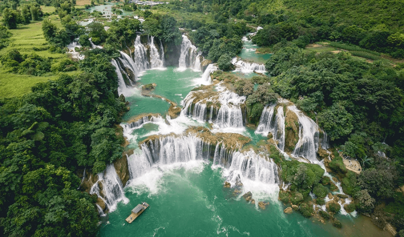 view thác bản giốc