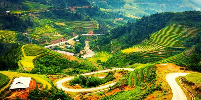 view núi hàm rồng